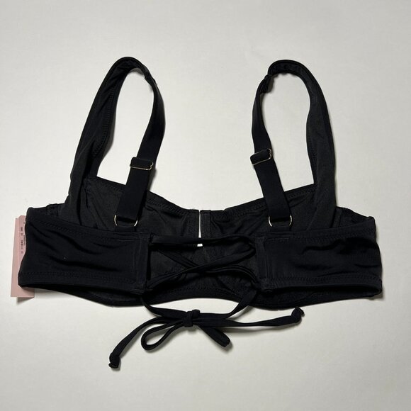 Victoria Secret 32C Full Coverage Bikini Top Underwire Unlined Black - Picture 4 of 7